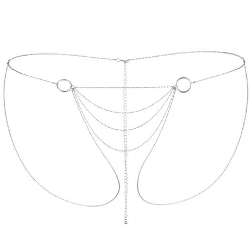 MAGNIFIQUE CULOTTE DE CADENAS METÁLICAS  SILVER