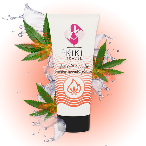 KIK TRAVEL GEL DESLIZANTE SABOR A CANNABIS EFECTO CALOR INTENSO 50ML