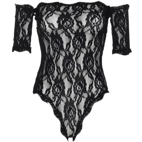 LEG AVENUE TEDDY DE ENCAJE FLORAL M/L