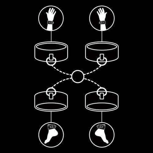 FETISH SUBMISSIVE SET ESPOSAS MANOS Y TOBILLOS