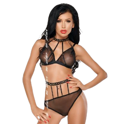 ME-SEDUCE DOTTY SET DOS PIEZAS NEGRO S/M