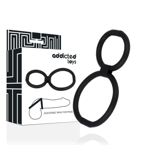 ADDICTED TOYS ANILLO DOBLE AJUSTABLE PENE
