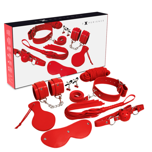 EXPERIENCE BDSM FETISH KIT SERIE ROJO