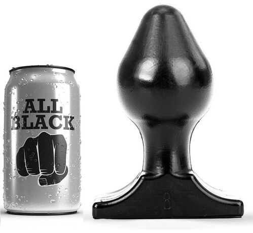 ALL BLACK ANAL PLUG 16X8CM