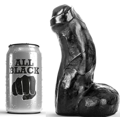 ALL BLACK REALISTIC DONG NEGRO 17CM