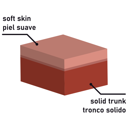 ROCKARMY DUAL DENSITY CHERMAN DILDO REALISTA 24CM