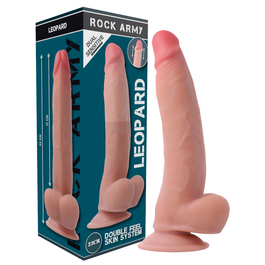 ROCKARMY DUAL DENSITY LEOPARD DILDO REALISTA 24CM