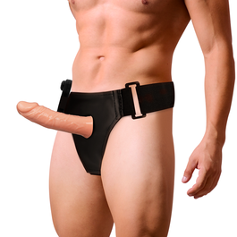 HARNESS ATTRACTION ÁRNES HUECO BENNY CON VIBRADOR 17 X 4.5CM