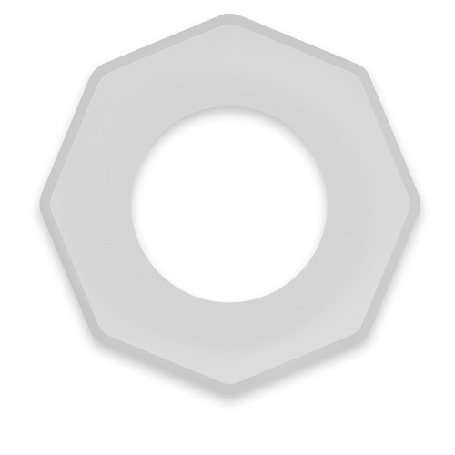 POWERING SUPER FLEXIBLE Y RESISTENTE ANILLO PENE  5CM PR10 CLEAR