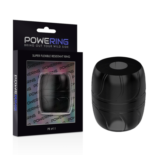 POWERING SUPER FLEXIBLE Y RESISTENTE ANILLO PENE  5CM PR11 NEGRO
