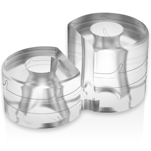 POWERING SUPER FLEXIBLE Y RESISTENTE ANILLO PENE  DOBLE PR12 CLEAR