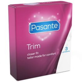 PASANTE PRESERVATIVOS TRIM MÁS DELGADO  3 UNIDADES