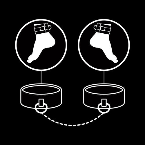 FETISH SUBMISSIVE ESPOSAS TOBILLOS CUERO VEGANO