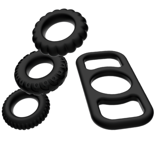 ADDICTED TOYS SET 4 ANILLOS PENE