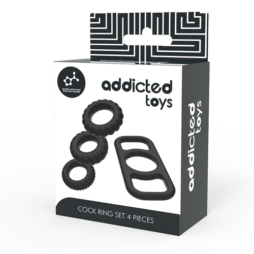 ADDICTED TOYS SET 4 ANILLOS PENE