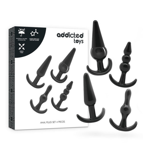 ADDICTED TOYS SET 4 PLUGS ANALES SILICONA