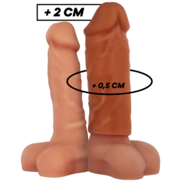 VIRILXL EXTENSION DE PENE SILICONE V3 MARRON