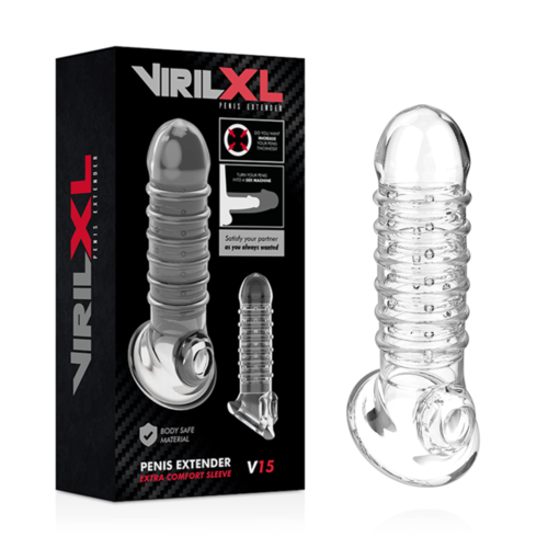 VIRILXL EXTENSION Y FUNDA  DE PENE  V15 TRANSPARENTE