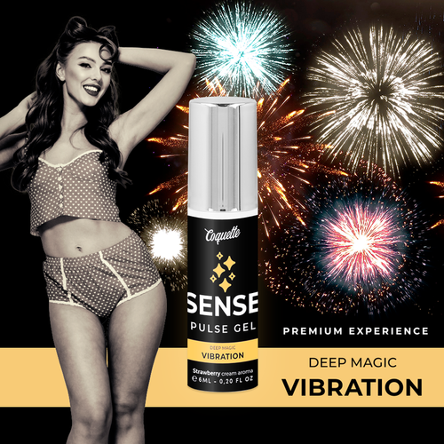 COQUETTE PULSE GEL FRESA VIBRACIÓN MAGICA PREMIUM 6ML