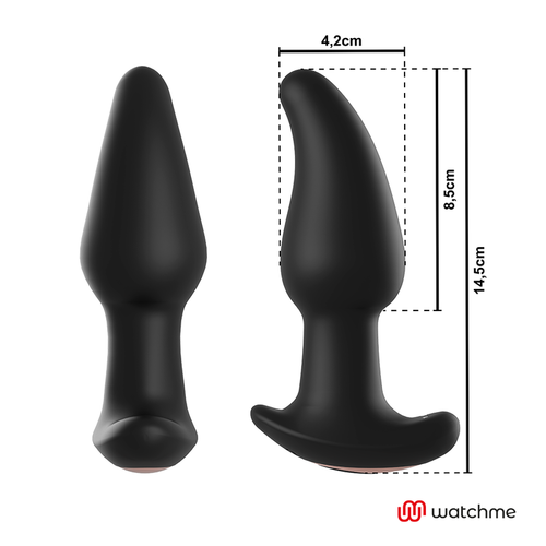 AMBIGUO PLUG ANAL VIBRADOR CON ROTACIÓN DE PERLAS CONTROL REMOTO AMADEUS