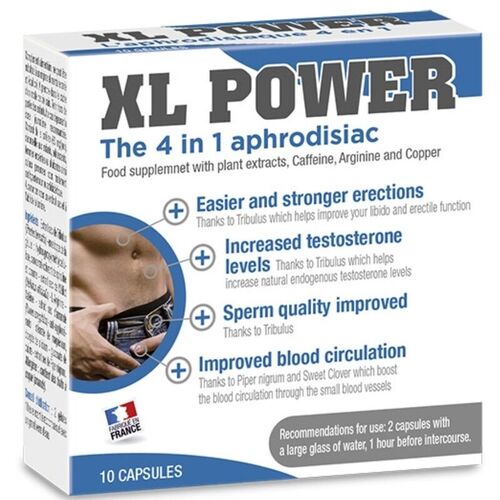 XL POWER POTENCIADOR ERECCION Y AFRODISIACO 10 CAP