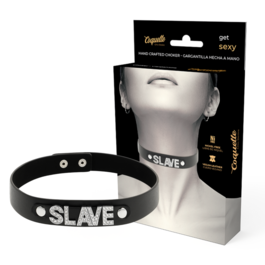 COQUETTE CHOKER CUERO VEGANO - SLAVE