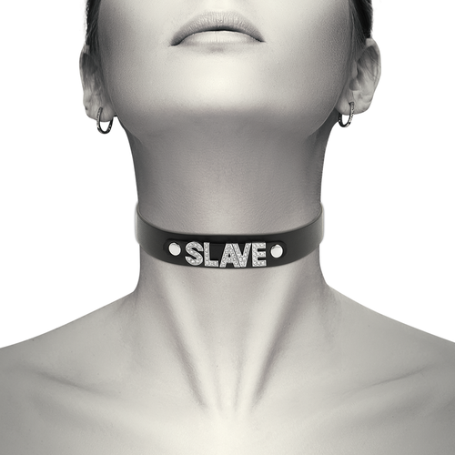 COQUETTE CHOKER CUERO VEGANO - SLAVE