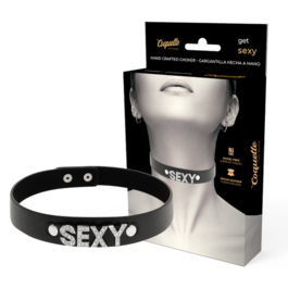COQUETTE CHOKER CUERO VEGANO - SEXY