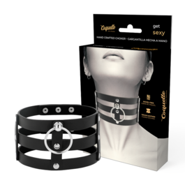 COQUETTE CHOKER CUERO VEGANO ESTILO FETISH