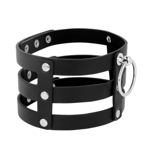 COQUETTE CHOKER CUERO VEGANO ESTILO FETISH