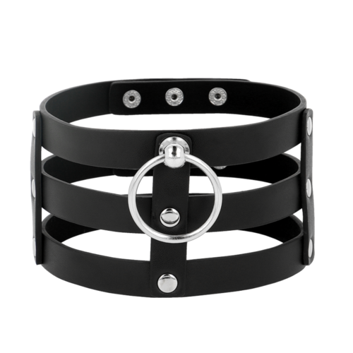 COQUETTE CHOKER CUERO VEGANO ESTILO FETISH