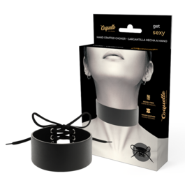 COQUETTE CHOKER CUERO VEGANO