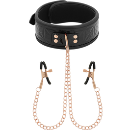 BEGME BLACK EDITION COLLAR CON CADENAS Y PINZAS PEZONES