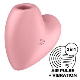 SATISFYER CUTIE HEART ESTIMULADOR Y VIBRADOR - AZUL