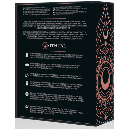 RITHUAL NISHA BOLAS KEGEL RECARGABLES VIBRADORAS NEGRO
