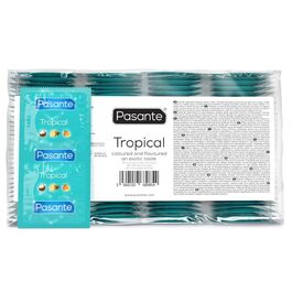 PASANTE PRESERVATIVOS SABORES TROPICAL BOLSA 144 UNIDADES