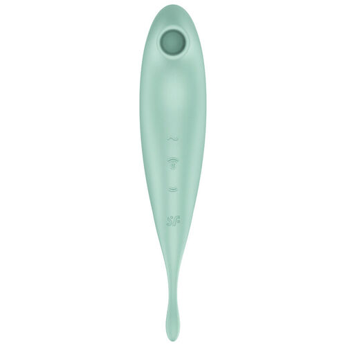 SATISFYER TWIRLING PRO+ ESTIMULADOR Y VIBRADOR - VERDE