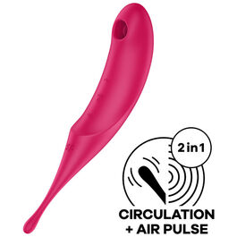 SATISFYER TWIRLING PRO ESTIMULADOR Y VIBRADOR - AZUL