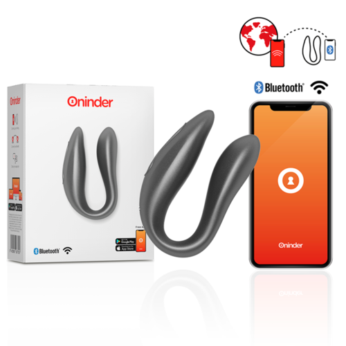 ONINDER ESTIMULADOR PUNTO G & CLÍTORIS NEGRO - FREE APP