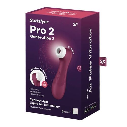 SATISFYER PRO 2 GENERACIÓN 3 - GRANATE