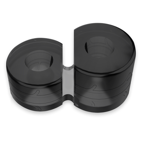 POWERING SUPER FLEXIBLE Y RESISTENTE ANILLO PENE  DOBLE PR12 NEGRO