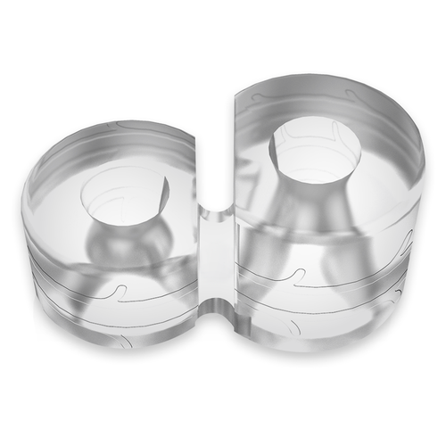 POWERING SUPER FLEXIBLE Y RESISTENTE ANILLO PENE  DOBLE PR12 CLEAR