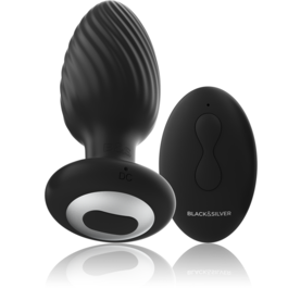 BLACK&SILVER - WELLS PLUG ANAL SILICONA CONTROL REMOTO