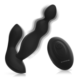 BLACK&SILVER - CORA PLUG ANAL SILICONA CONTROL REMOTO