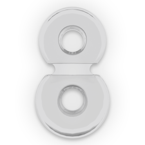 POWERING SUPER FLEXIBLE Y RESISTENTE ANILLO PENE  DOBLE PR12 CLEAR