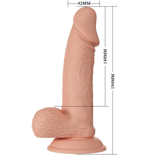 BEAUTIFUL ENCOUNTER ZEBULON DILDO REALISTICO FLEXIBLE 19,4 CM - NATURAL