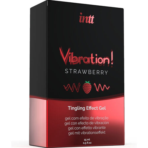 INTT - POTENTE ESTIMULANTE  NTIMO GEL VIBRADOR LIQUIDO FRESA 15ML